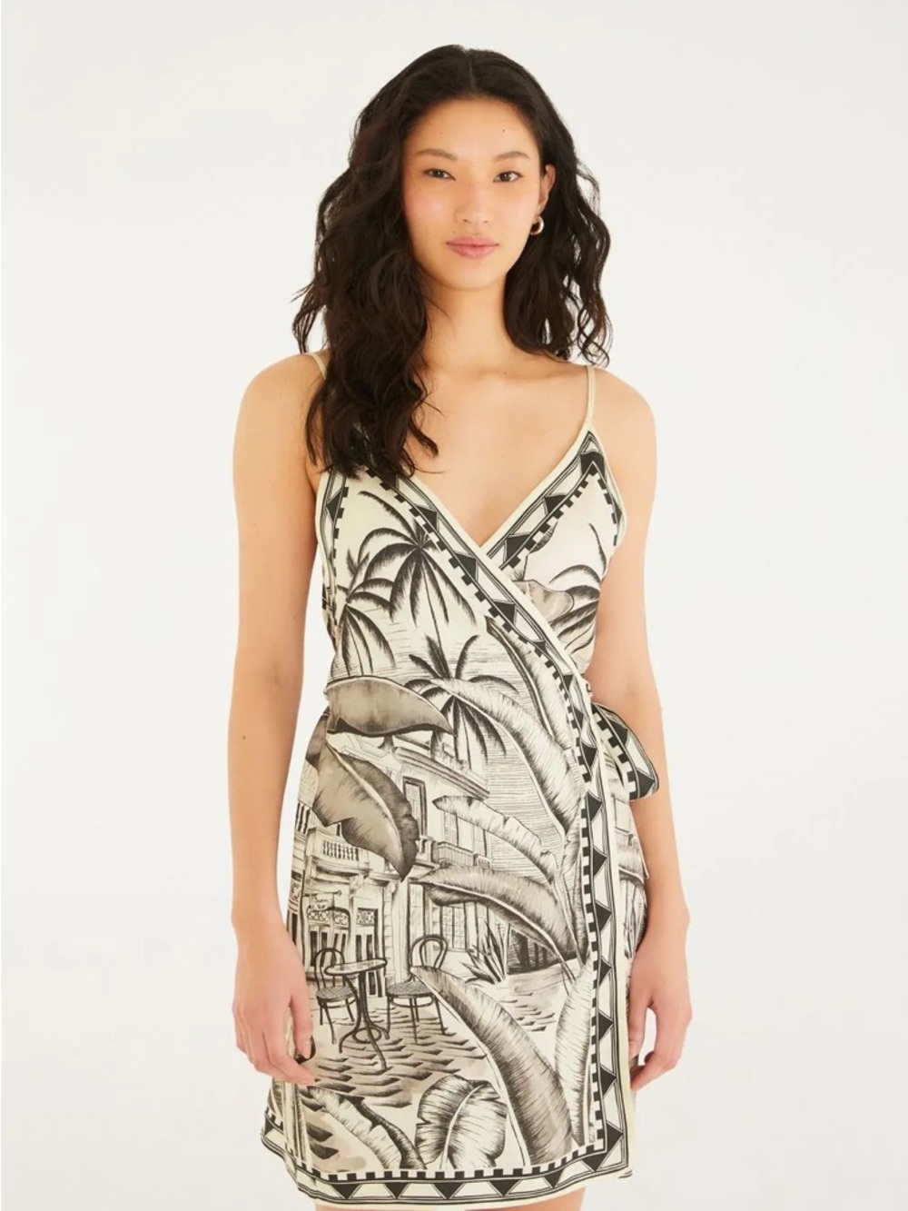 Farm Rio Teresa wrap mini dress